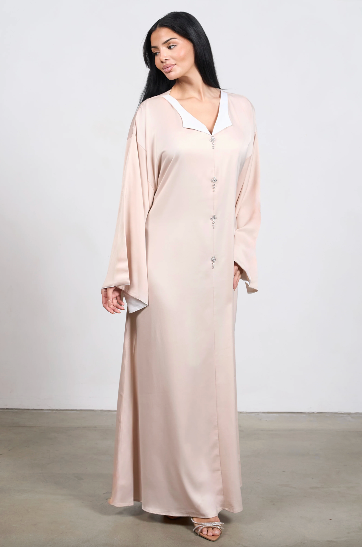 Harmony Kaftan Dress - Beige