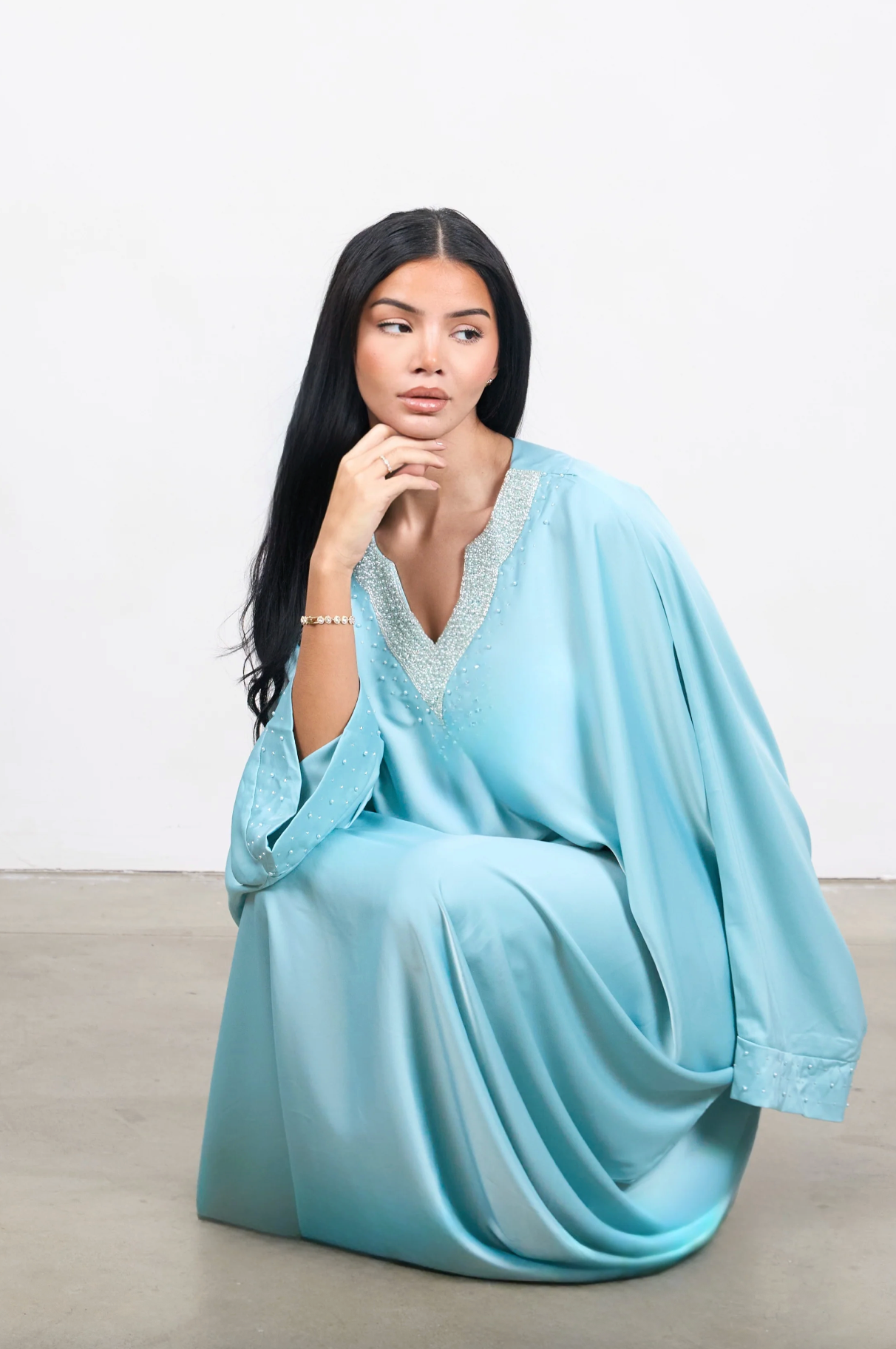 Pearl Kaftan – Blue